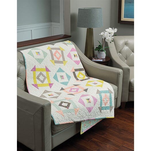 C&T Publishing Melissa Corry Fast & Fun Quilts Book - 9 Pattens for 10" Squares (Softcover)