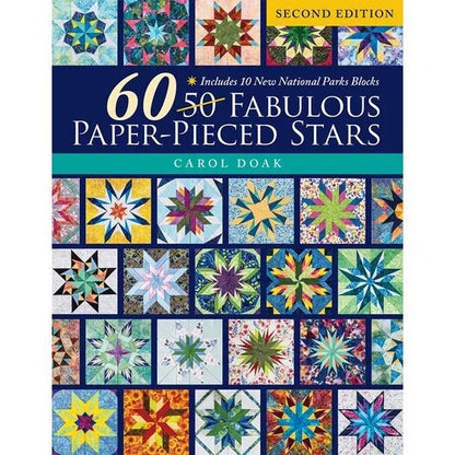 Carol Doak 60 Fabulous Paper-Pieced Stars Quilt Book 2nd Edition (Softcover)