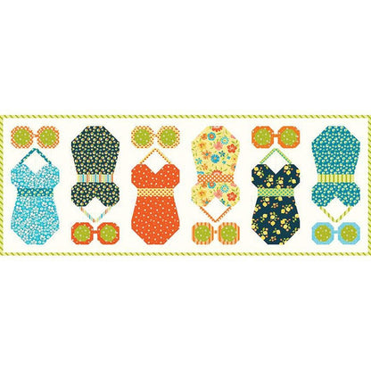 Riley Blake Ready Set Summer Table Runner Kit Featuring Sandy Gervais Here Comes The Sun Fabric Collection