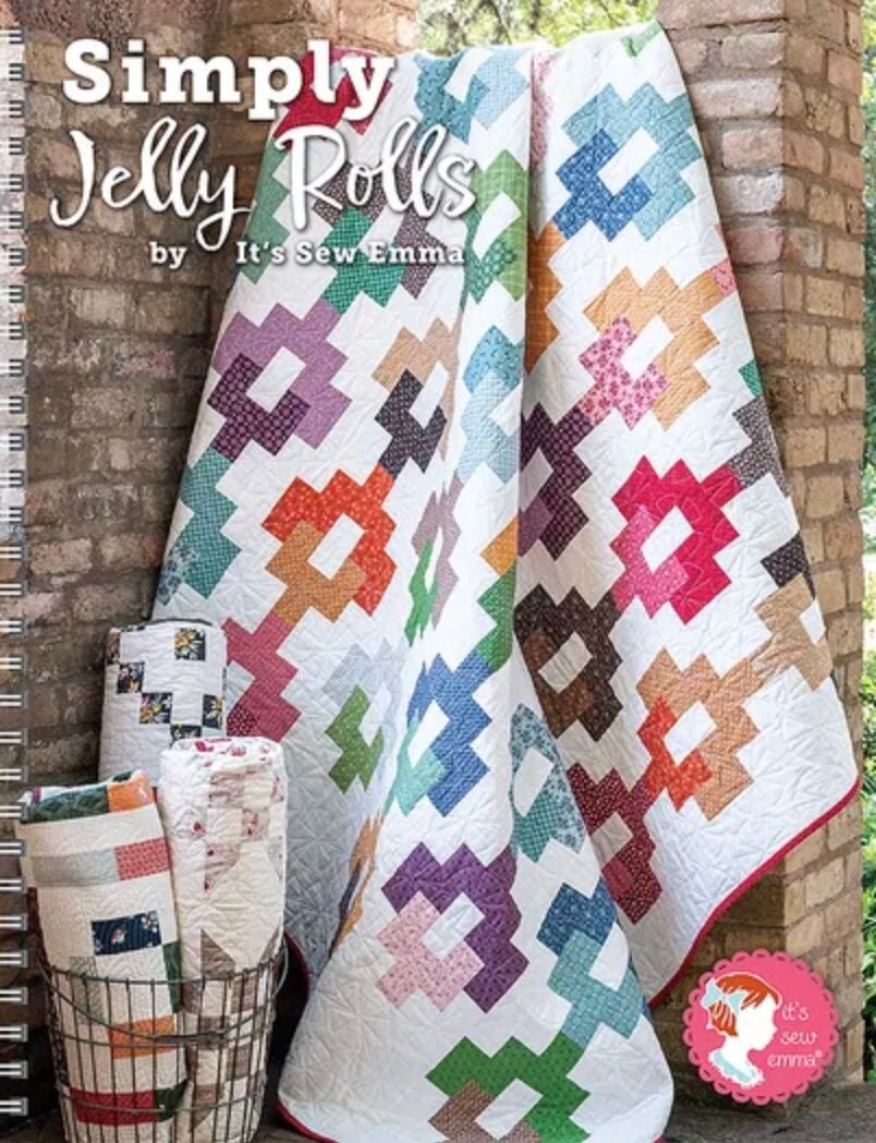 It’s Sew Emma Simply Jelly Rolls Pattern Book - 16 Projects Per Book (Spiral Bound)