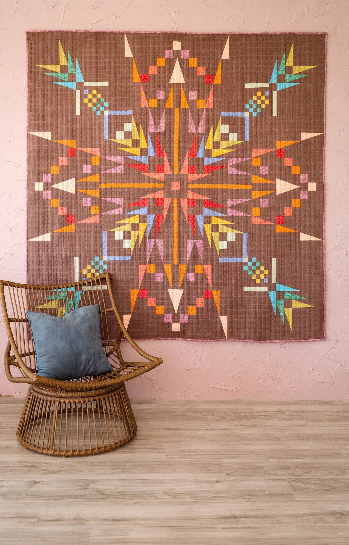 Sew Kind of Wonderful Northern Lights Quilt Pattern Finished Size: 74"x74"