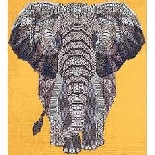 Violet Craft The Elephant Abstractions: A Foundation Paper Piecing Project Pattern (Finished Size 44"x30")