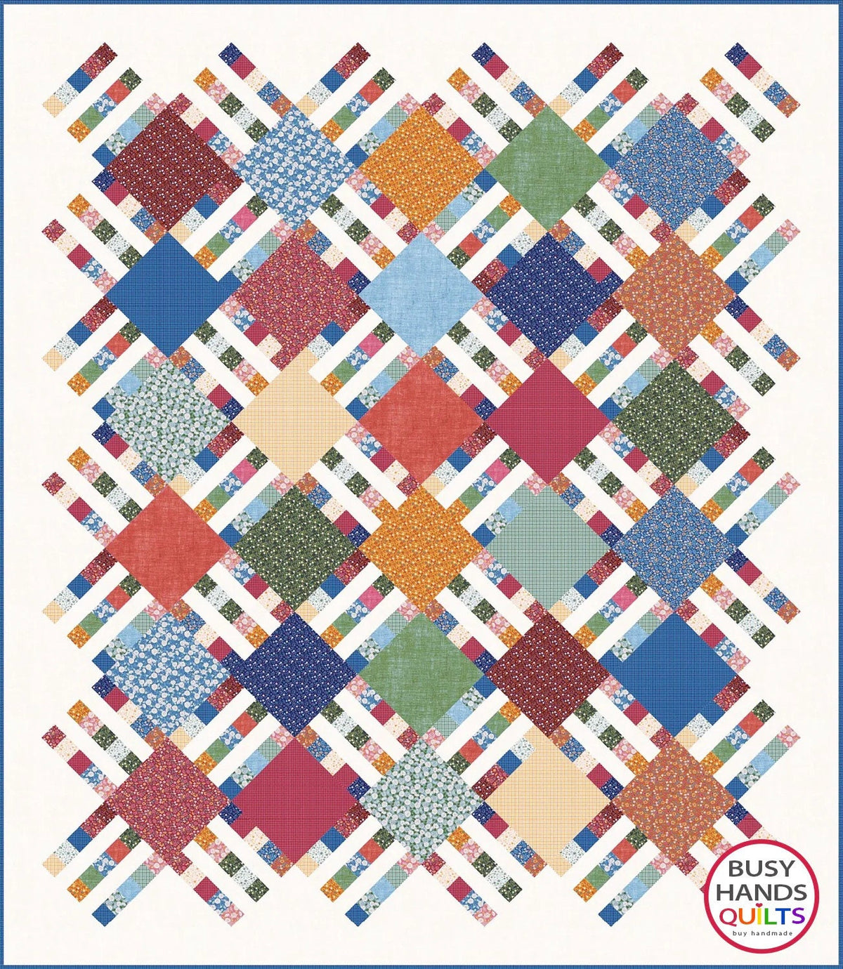 Busy Hands Quilts Home Awaits Quilt Pattern - 6 Size Variations Per Pattern