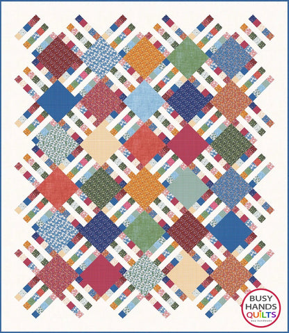 Busy Hands Quilts Home Awaits Quilt Pattern - 6 Size Variations Per Pattern