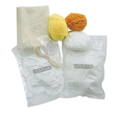 Fabric Editions Needle Creations™ Lemon Slice Punch Needle Pillow Kit Finished Size: 16"x11"
