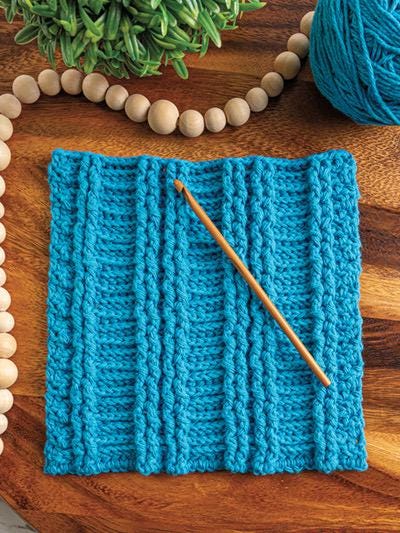 Annie's Crochet Learn to Crochet Gansey Dishcloths - 8 Projects Per Pattern Book
