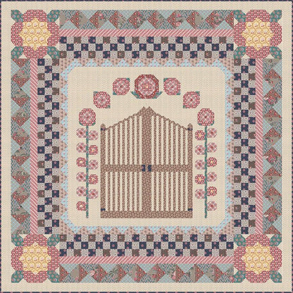 Riley Blake Mansfield Park Gate Quilt Kit Featuring Mansfield Park Fabric Collection
