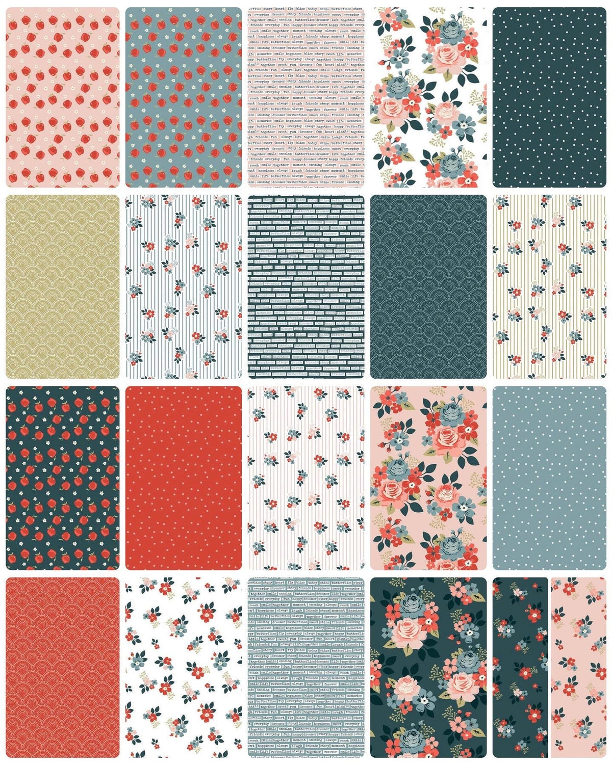 Riley Blake Wholehearted Quilt Kit Featuring Vintage Charm Fabric Collection