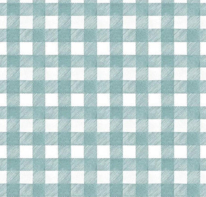 WIDEBACKS! Riley Blake White as Snow Fabric Collection Blue Buffalo Plaid Wideback ( 107"-108" Width) Premium 100% Cotton Fabrics