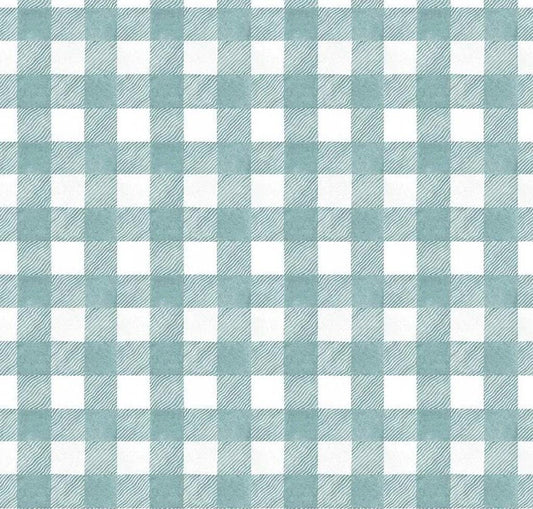 WIDEBACKS! Riley Blake White as Snow Fabric Collection Blue Buffalo Plaid Wideback ( 107"-108" Width) Premium 100% Cotton Fabrics