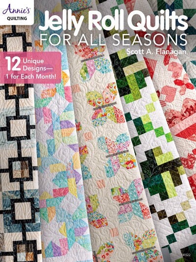 Annie’s Quilting Jelly Roll Quilts For All Seasons Pattern Book (12 Projects Per Book)
