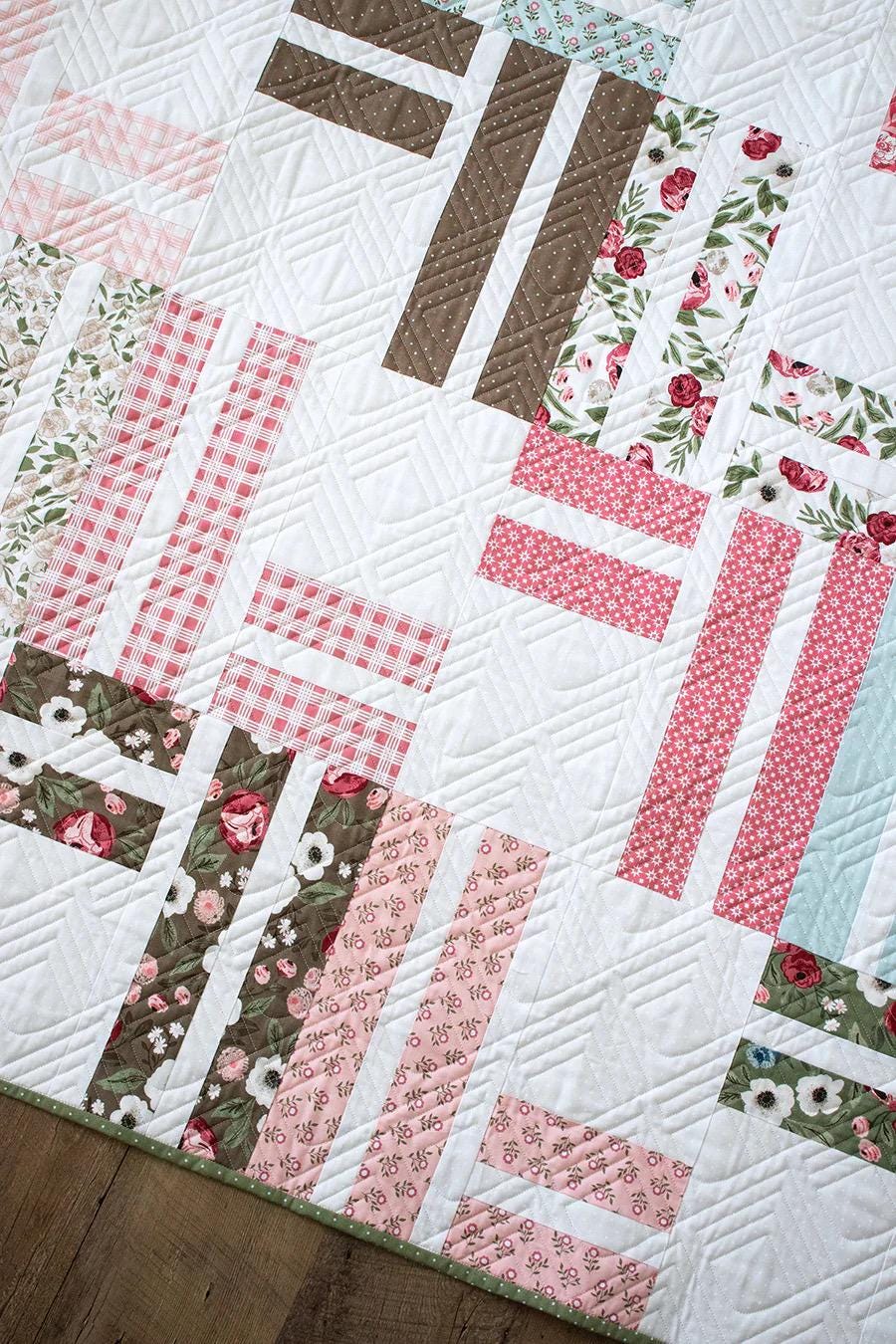 Lella Boutique Stairway to Heaven Quilt Pattern Finished Size: 72.5"x84.2"