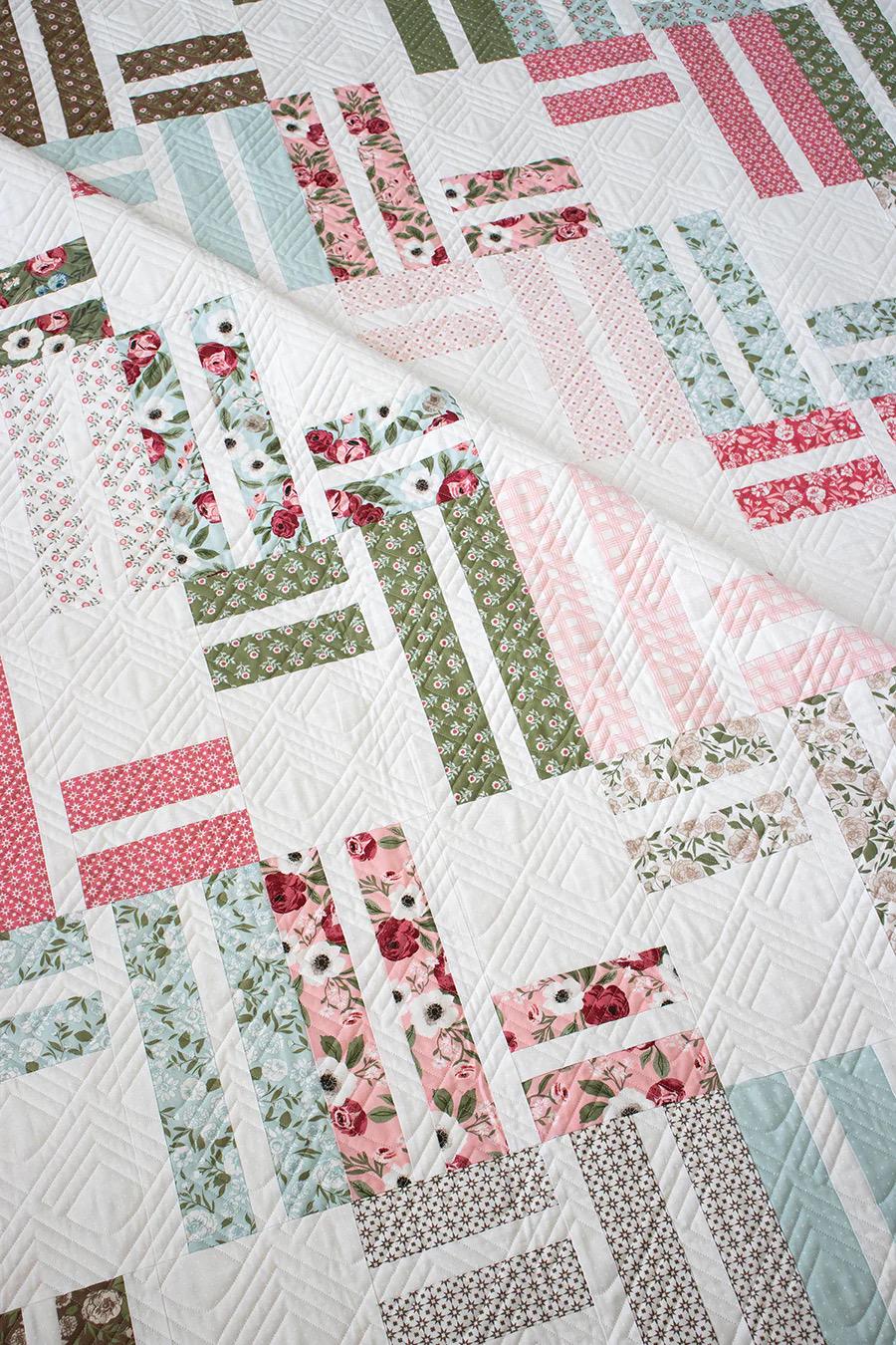 Lella Boutique Stairway to Heaven Quilt Pattern Finished Size: 72.5"x84.2"