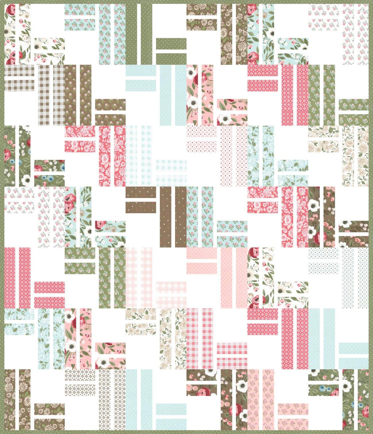 Lella Boutique Stairway to Heaven Quilt Pattern Finished Size: 72.5"x84.2"