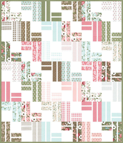 Lella Boutique Stairway to Heaven Quilt Pattern Finished Size: 72.5"x84.2"