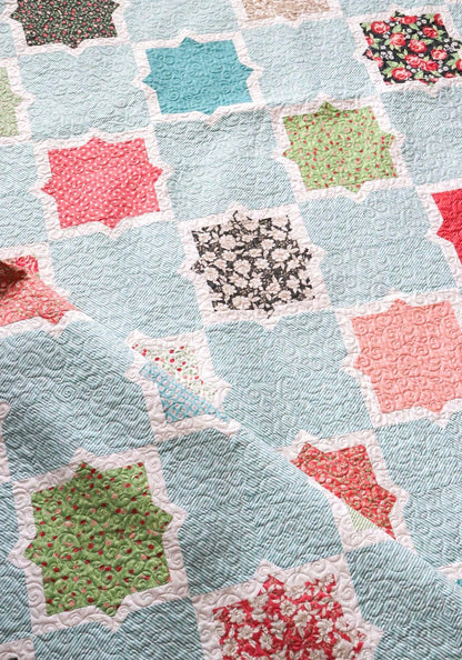 Lella Boutique Hubba Hubba Quilt Pattern Finished Size: 76.5"x76.5"
