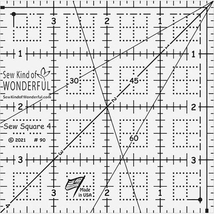 Sew Kind of Wonderful Posh Sunflower Quilt Pattern Finished Size: 28"x42"