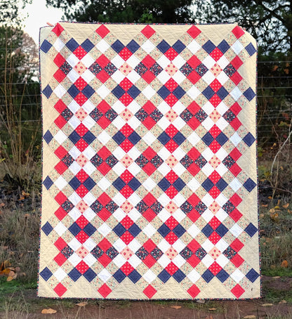 Erica Jackman Kitchen Table Quilting The Nancy Quilt Pattern - 3 Size Variations Per Pattern