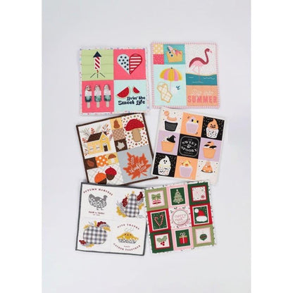 Kimberbell Mini Quilts Vol. 2 July - December (Machine Embroidery CD & Embellishment Kits Available)