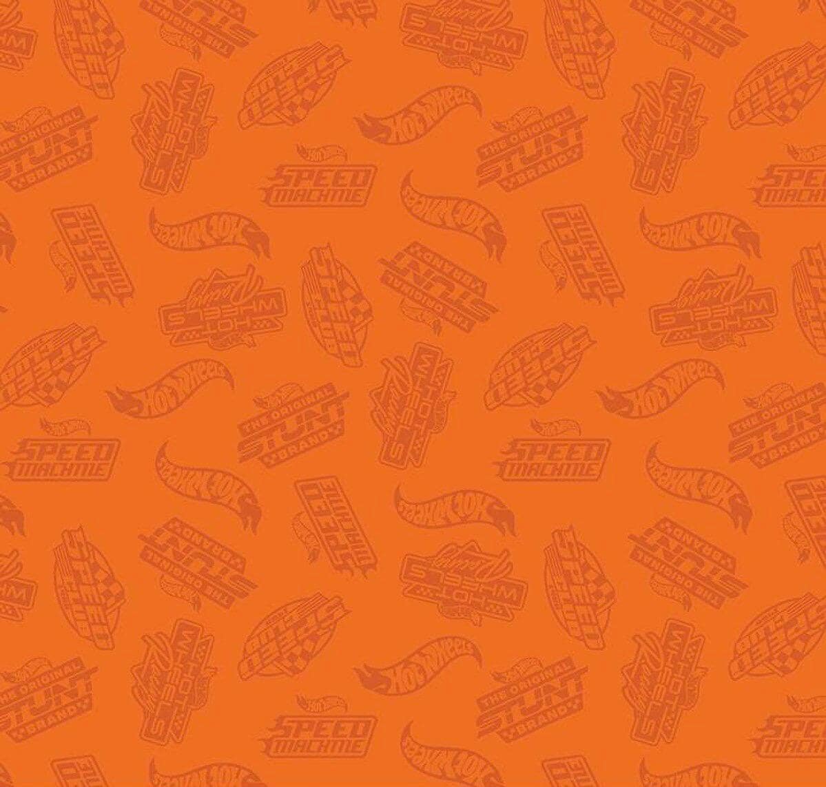 Riley Blake Made to Race Hot Wheels Fabric Collection Tone-on-Tone Orange Authentic Premium 100% Cotton Quilt Shop Quality Fabrics