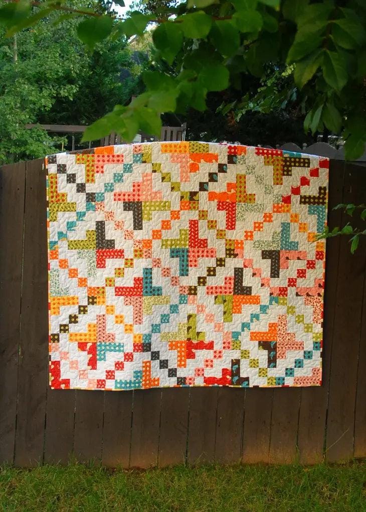Meadow Mist Designs On a "Jelly" Roll Quilt Pattern - 3 Size Variations Per Pattern