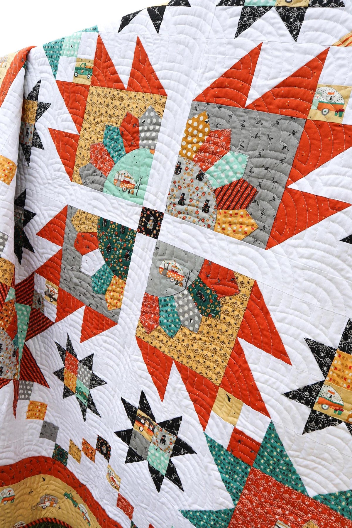 Flamingo Toes Apple Cider Quilt Pattern Finished Size: 72"x72"
