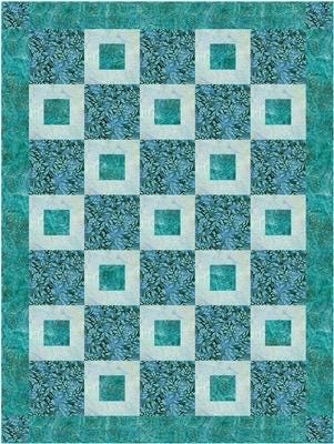 Fabric Cafe Pretty Please Quilt Pattern (uses only 3YDS of fabric) Finished Size: 44.5"x59.5"