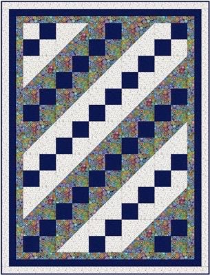 Fabric Cafe Jacob’s Ladder Quilt Pattern Finished Size: 44”x58”