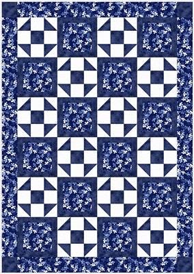 Fabric Cafe Heartland Quilt Pattern Finished Size: 43”x61”