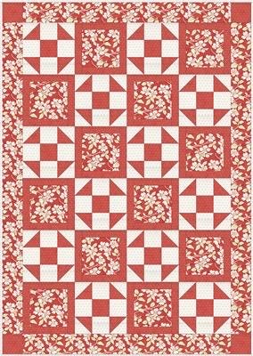 Fabric Cafe Heartland Quilt Pattern Finished Size: 43”x61”
