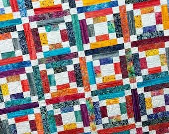 The Tipsy Needle Scrap Box A Fun Scrappy Quilt Pattern Finished Size: 58"x72" TTN-128