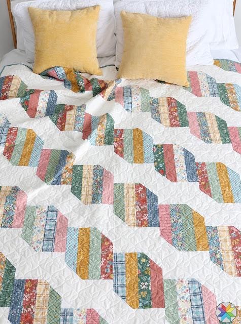 A Bright Corner Runway Quilt Pattern - 7 Size Variations Per Pattern ABC350