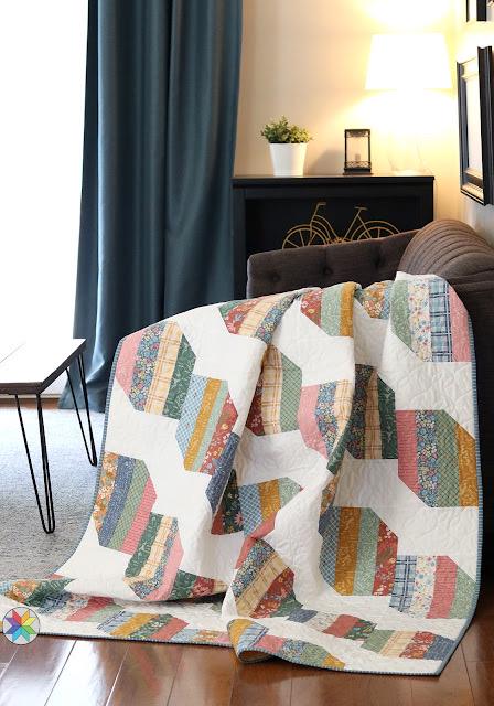 A Bright Corner Runway Quilt Pattern - 7 Size Variations Per Pattern ABC350