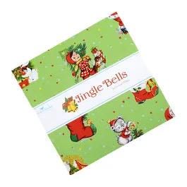 Riley Blake Jingle Bells Fabric Collection 10" Stacker - 42 Pieces Per Bundle