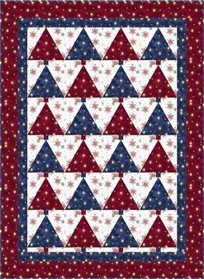 Fabric Cafe Christmas Forest Quilt Pattern Finished Size 43”x59”