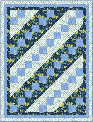 Fabric Cafe Jacob’s Ladder Quilt Pattern Finished Size: 44”x58”
