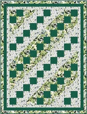 Fabric Cafe Jacob’s Ladder Quilt Pattern Finished Size: 44”x58”
