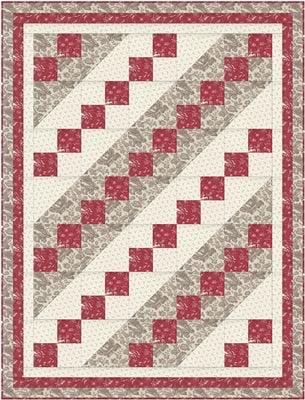 Fabric Cafe Jacob’s Ladder Quilt Pattern Finished Size: 44”x58”