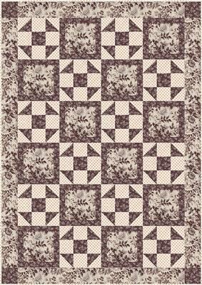 Fabric Cafe Heartland Quilt Pattern Finished Size: 43”x61”