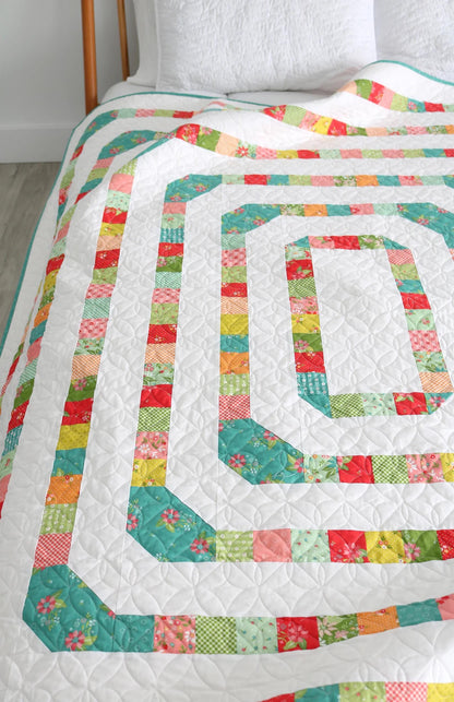 A Bright Corner Midtown Quilt Pattern - 4 Size Variations Per Pattern ABC349