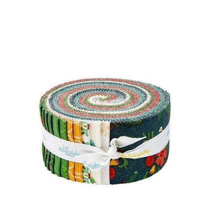 Riley Blake In From The Cold Fabric Collection 2.5" Rolie Polie