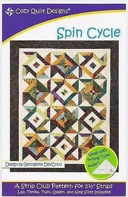 Cozy Quilt Designs Spin Cycle Quilt Pattern - 5 Size Variations Per Pattern