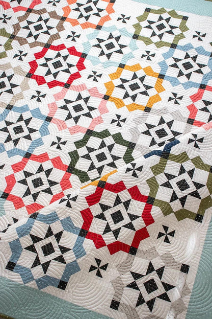 Lella Boutique Glam Squad Quilt Pattern Finished Size: 74.5"x74.5" #234
