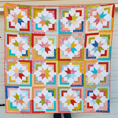 Modernly Morgan Cozy Cabin Quilt Pattern - 3 Size Variations Per Pattern MM-013
