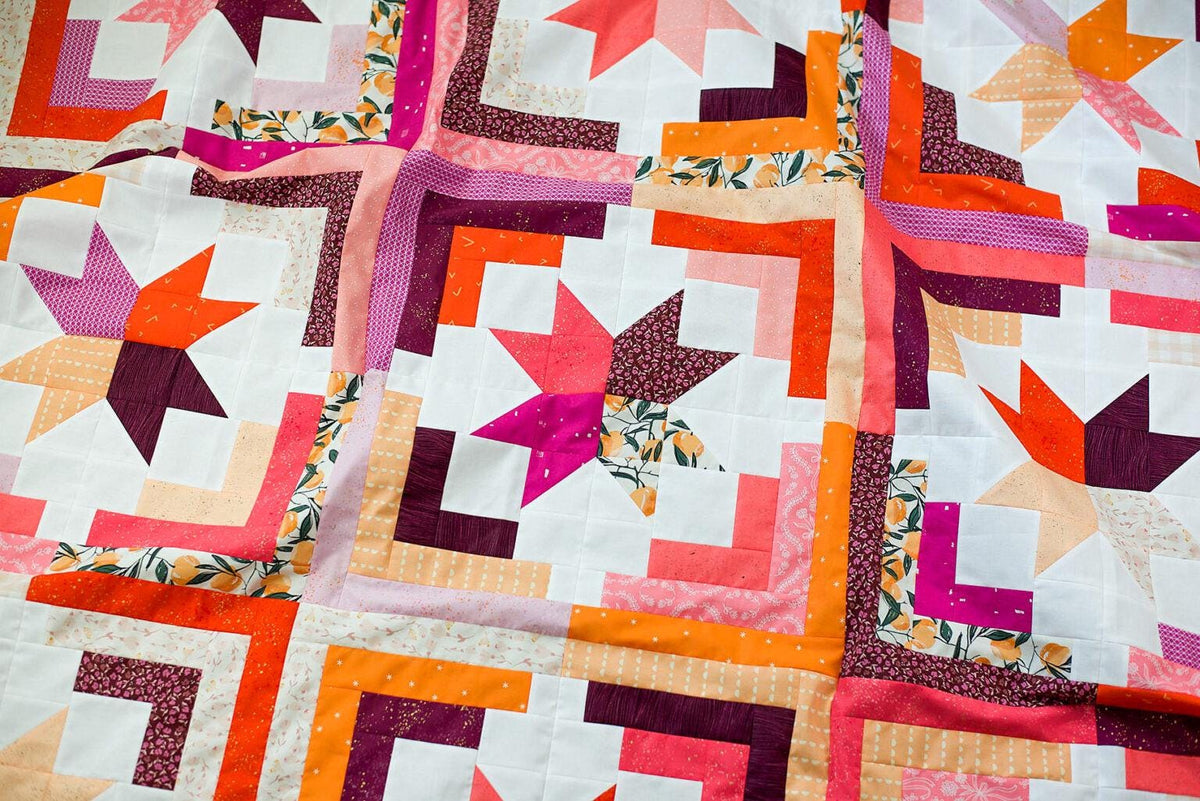 Modernly Morgan Cozy Cabin Quilt Pattern - 3 Size Variations Per Pattern MM-013
