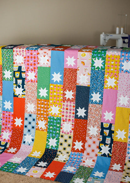 Modernly Morgan Starlets Quilt Pattern - 4 Size Variations Per Pattern MM-017
