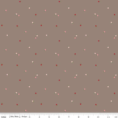 Riley Blake Jennifer Long To Grandmother's House Fabric Collection Bit of Berries on Pewter Premium 100% Cotton Quilt Shop Quality Fabrics