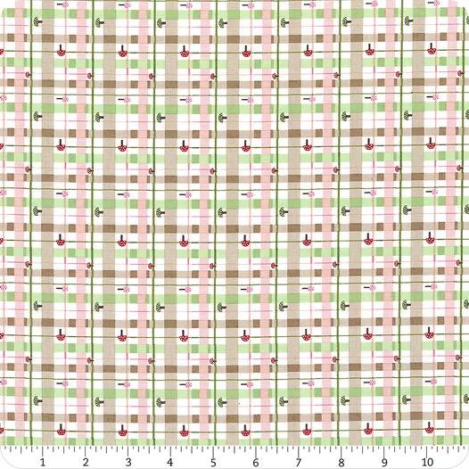 Riley Blake Jennifer Long To Grandmother's House Fabric Collection Lumberjack Plaid on Cloud Premium 100% Cotton Quilt Shop Quality Fabrics