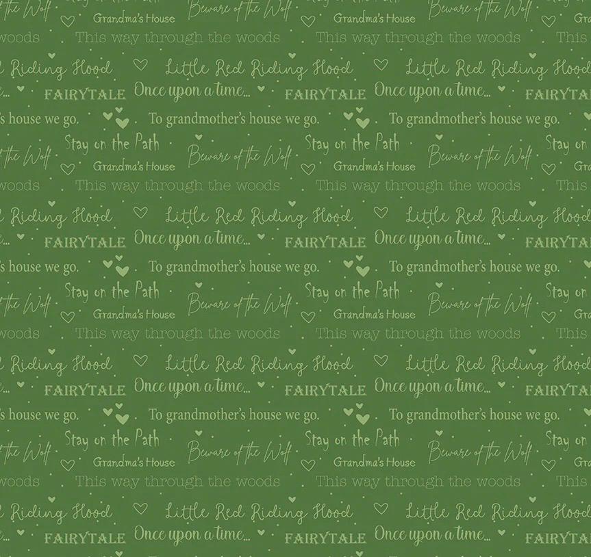 Riley Blake Jennifer Long To Grandmother's House Fabric Collection Little Red Storybook on Grass Premium 100% Cotton Fabrics