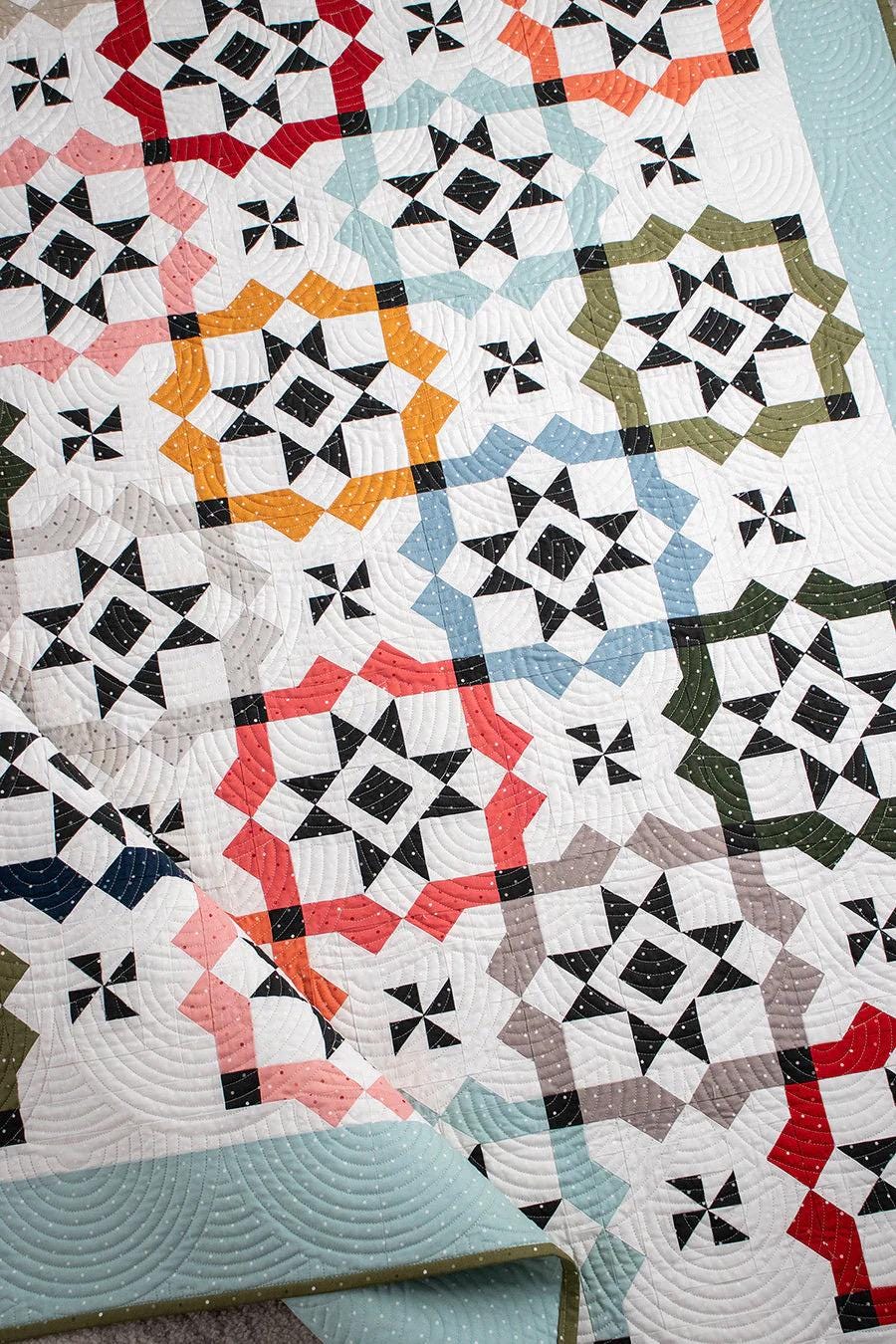 Lella Boutique Glam Squad Quilt Pattern Finished Size: 74.5"x74.5" #234